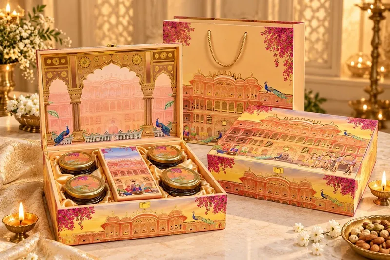 Golden Palace Jar & Tray Hamper