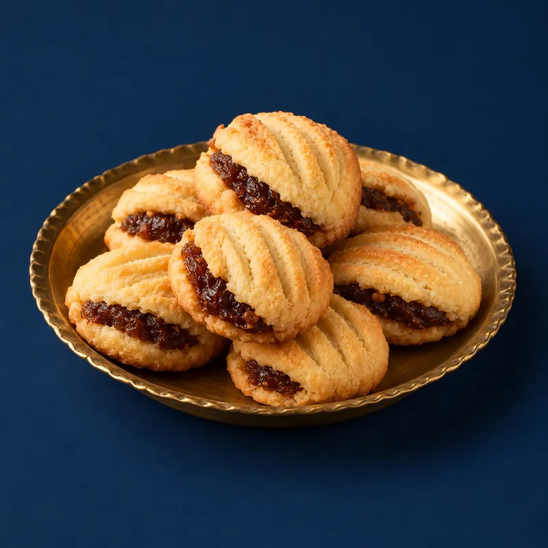 Date Filled Butter Cookies