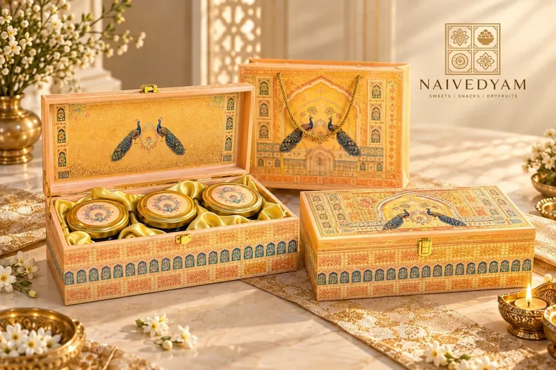 Golden Peacock Three-Jar Hamper