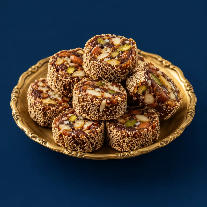 Khus Khus Dryfruit Roll