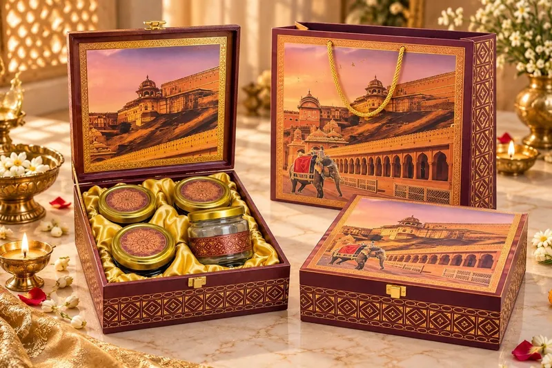 Warm Palace Four-Jar Hamper