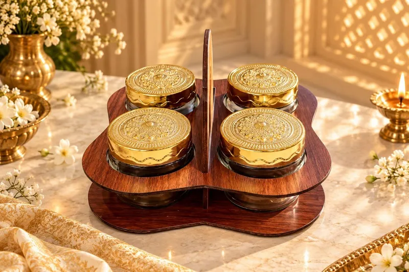 Tiered Four-Jar Stand