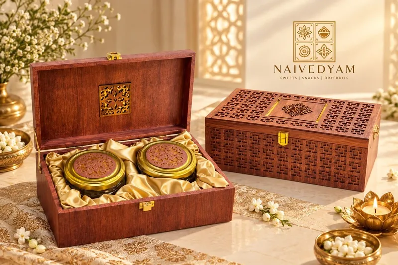 Carved Two-Jar Hamper